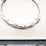 Vintage Sterling Silver Twisted Bangle Image 8