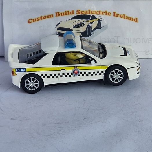 Scalextric C4341 Ford RS200 - Police Slot Car ( classic street supercar )