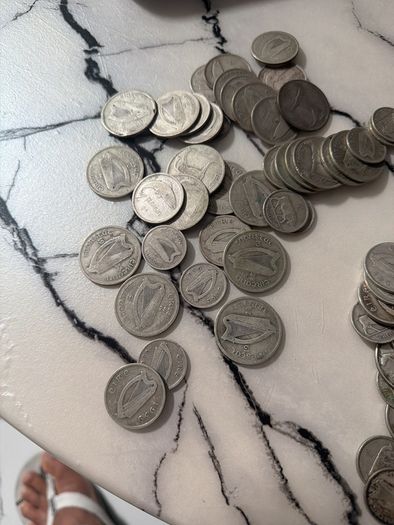 964 gram Irish silver coin