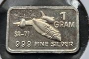 1 gram Silver .999 SR-71 Bar