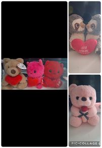 Love teddies or valentine  teddys never used