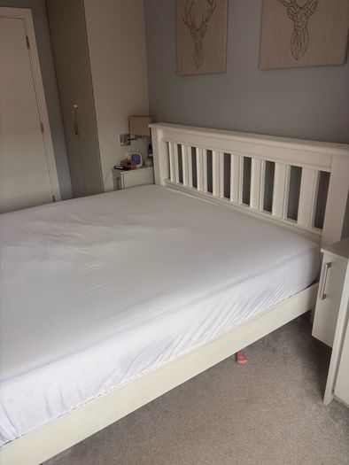 wooden bed frame
