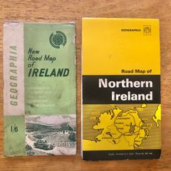 2 x Vintage Maps of Ireland
