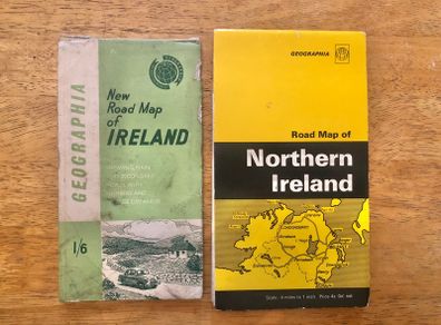 2 x Vintage Maps of Ireland
