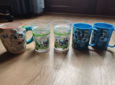 mugs and glass