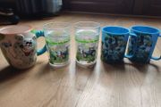 Mugs and glass