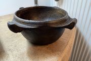 primitive French Rustic Hand Carved Bowl
