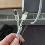 Apple Computer Monitor Model Number A1081 Cinema Display With Adapter And Power Cables. Image 4