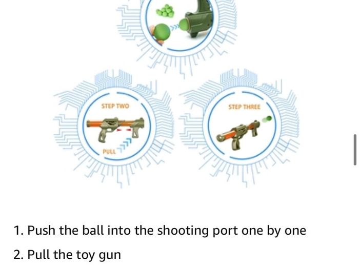 Shooting Games for Kids Air Popper Guns with Moving Shooting Target, 2 Air Shooting Toy Guns 24 Soft Foam Balls