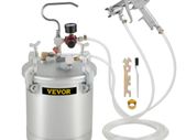 2-1/2 Gallon Pressure Feed Paint Tank Pot Spray Gun Sprayer System Air Fluid Hoses for House Keeping or Commercial
