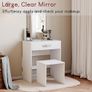 Dressing Table Isla 1 Drawer Mirror & Stool Image 5