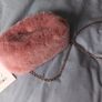 Faux fur pink shoulder clutch bag BNWT Image 3