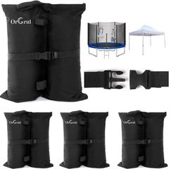 4 Pack Gazebo Weights Bags, Gazebo Weight 1680D Heavy Duty Sand Bags with Buckle, Weight Bags Tent for Pop up Canopy Tent Sun Shades, Sun Umbrella, Trampolines Weight Feet Bag