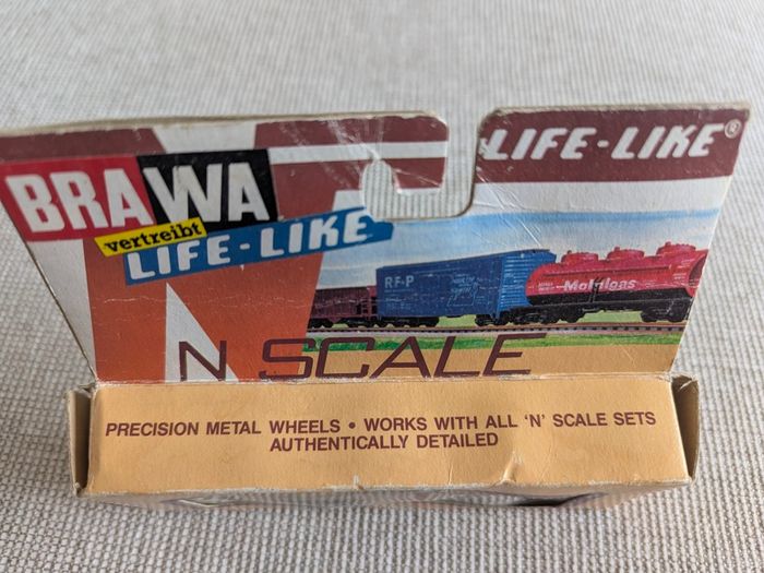 Life-Like N Scale Union Pacific Freight Wagon with Original Box BRAWA