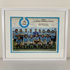 Signed 1976/77 Dublin All Ireland winning team print