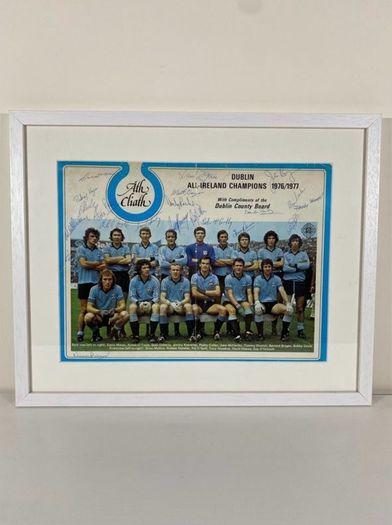 Signed 1976/77 Dublin All Ireland winning team print