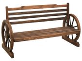 Garden Bench 112 cm Solid Firwood