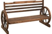 Garden Bench 112 cm Solid Firwood