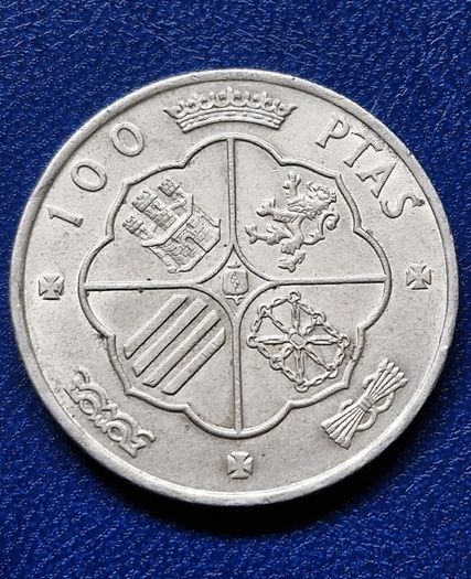 1966 Spain  100 Pesetas - Francisco Franco Silver coin