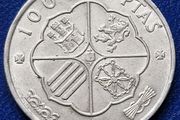 1966 Spain  100 Pesetas - Francisco Franco Silver coin