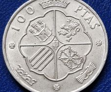 1966 Spain  100 Pesetas - Francisco Franco Silver coin