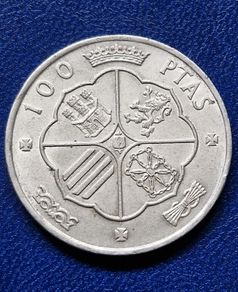 1966 Spain  100 Pesetas - Francisco Franco Silver coin