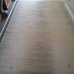 Premium Wool Rug, Chevron / Zig-Zag Pattern (230cm x 153cm)