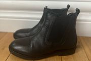Black Zara leather boots