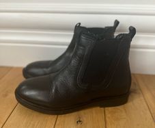 Black Zara leather boots