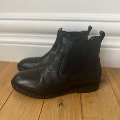 Black Zara leather boots