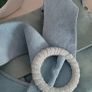 Genuine suede leather pale blue cross body bag and matching belt - Bnwt Image 9