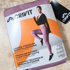Crivit Lidl Ladies' Pink/Lilac Ankle Premium Sports Leggings EUR S36/38 GB 8/10