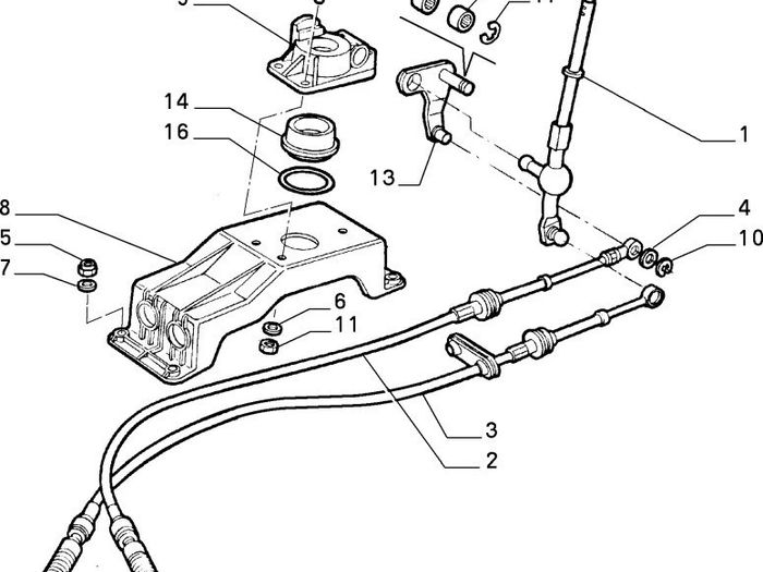 Genuine Alfa Romeo 145,146,fiat Coupe,transmission Cable 46478539/46794113