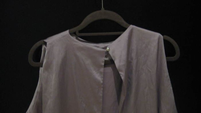 CBR ladies lilac/mauve/mink colured satin style top size medium