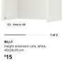 IKEA Billy bookcase extensions Image 2