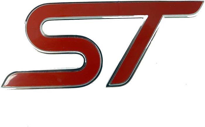 Metal Red Blue ST Front Grille Sticker Car Head Grill Emblem Badge Chrome Sticker for FORD FIESTA FOCUS MONDEO Auto Car Styling