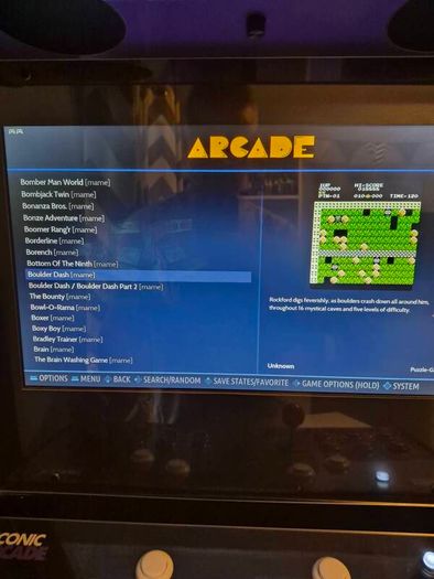 Retro arcade game with all the favourites
