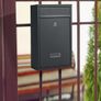 Boxes Wall Mounted Waterproof, Steel Mail Box with 2 Keys, Lockable Weatherproof Large Letter Lostal Boxes for Outside or Door Image 2