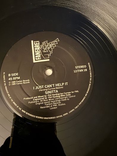 Sinitta Right Back Where We Started From 1989 12 Vinyl