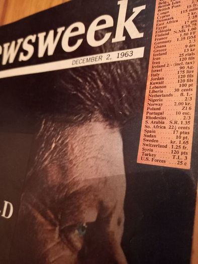 Newsweek 1963 JFK