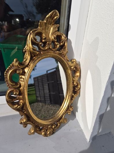 old 13 inches tall  gilt  mirror