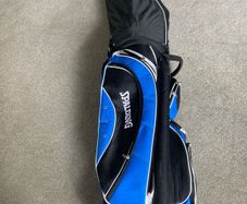 Spalding golf clubs and bag