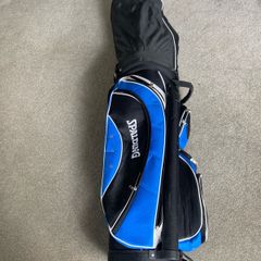 Spalding golf clubs and bag
