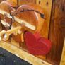 Rustic Driftwood Hearts Woodart Display Image 4