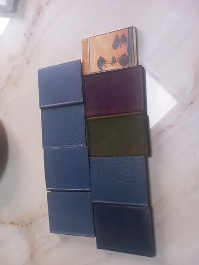 9 antique books, minis, 6 Shakespeare,  D18 post 8e