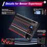 DEPUSHENG DX12 Professional Audio Mixer 12 Channel Studio Audio Console USB MP3 Input 48v Phantom Power DJ Console Image 3