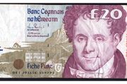 1993 Ireland IR20 Daniel O Connell Banknote Series C. Note issued 13/07/93. Serial number DEI293358