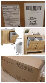 Brand new Double Tilt-out Laundry Hamper in box