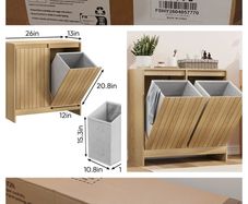 Brand new Double Tilt-out Laundry Hamper in box
