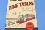 Railway Timetable Ireland Co. Donegal Railways 5th September 1954
